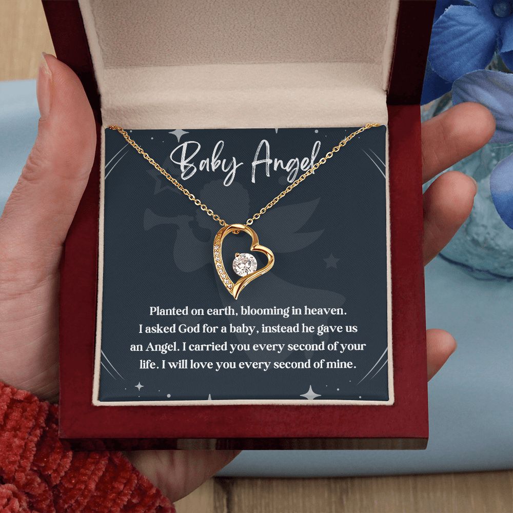 An Angel Watching Over Us: A Miscarriage Memorial Necklace for Mothers - A Touching and Enduring Gift, Child Loss, Miscarriage SNJW23-230205