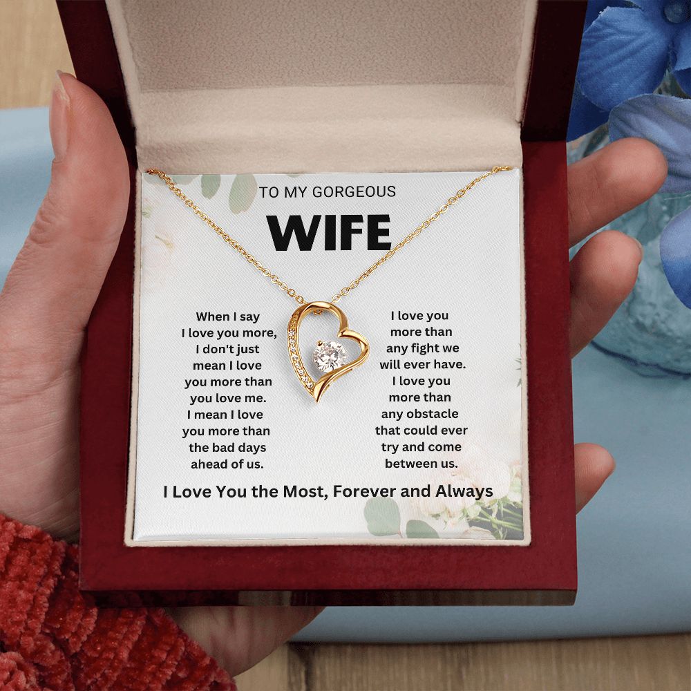 Romantic Wife Necklace from Husband - Gifts for Wife, Anniversary, Valentine's Day, and More | Elegant and Stylish Jewelry for Her"