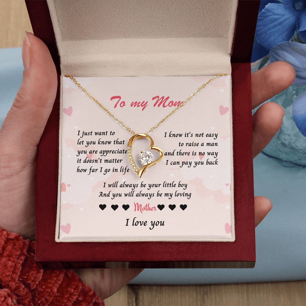 Necklace for Mom, Celebrate Mom's Unconditional Love with a Heart-Shaped Necklace - Perfect Mother's Day Gift from Son or Daughter , Mothers Day Gift From Son Daughter, Mother's day gift SNJW23-170311