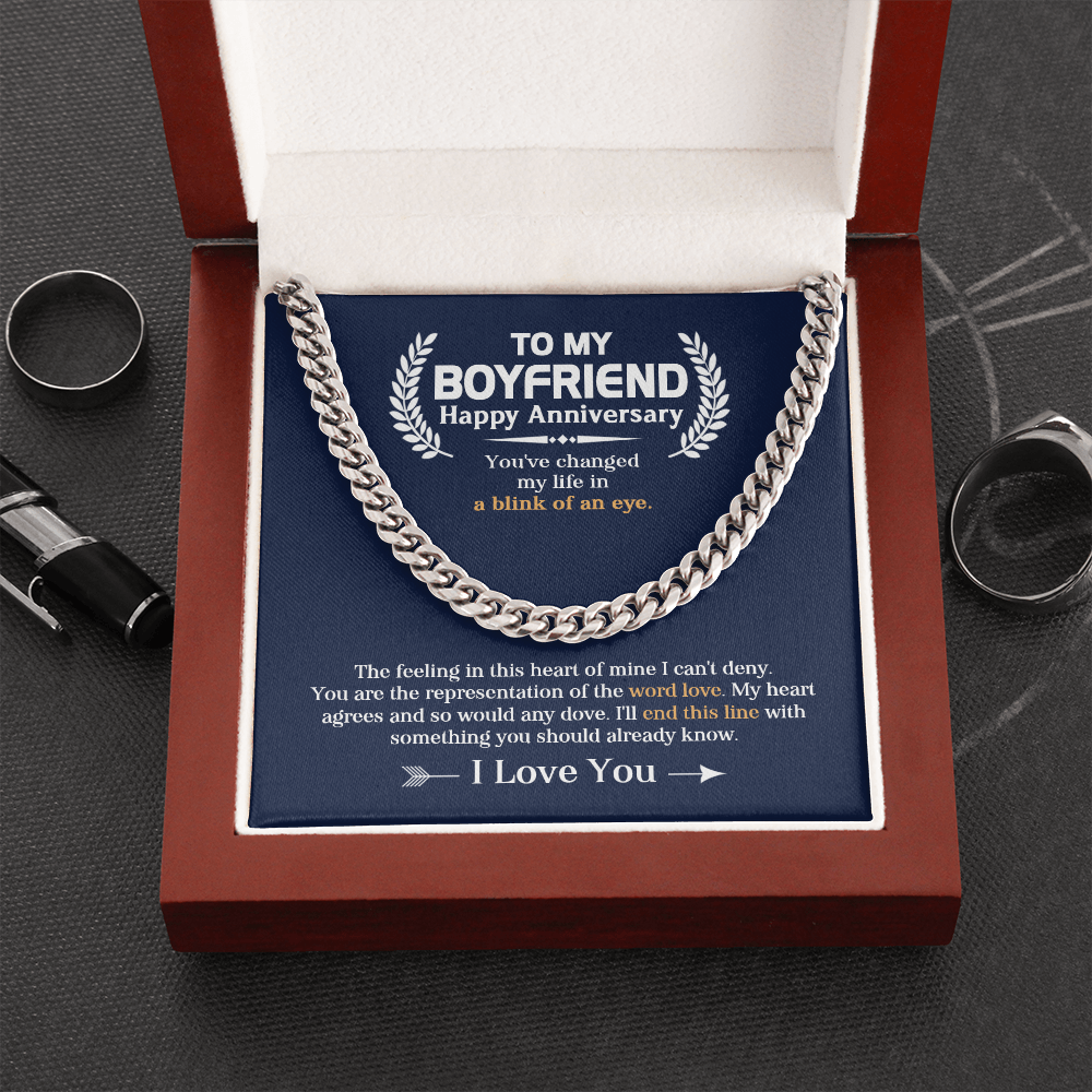 Gift for Boyfriend- You've changed my life in a blink of an eyes - JWshinee