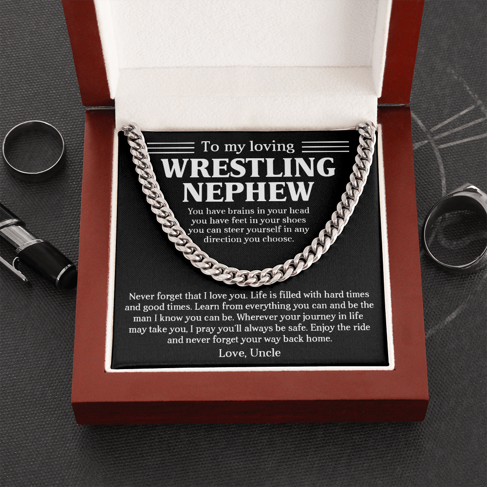 Gift for loving wrestling nephew- Enjoy the ride and never forget your way back home - JWshinee