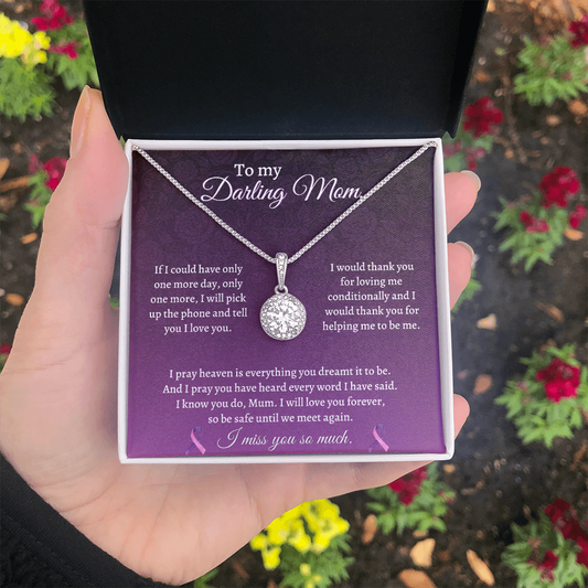 Gift for daughter loss of mother- I will love you forever, so be safe until we meet again - JWshinee