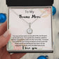 Charming Bonus Mom Necklace - Make Your Step-Mom Feel Extra Special with This Delightful Jewelry"