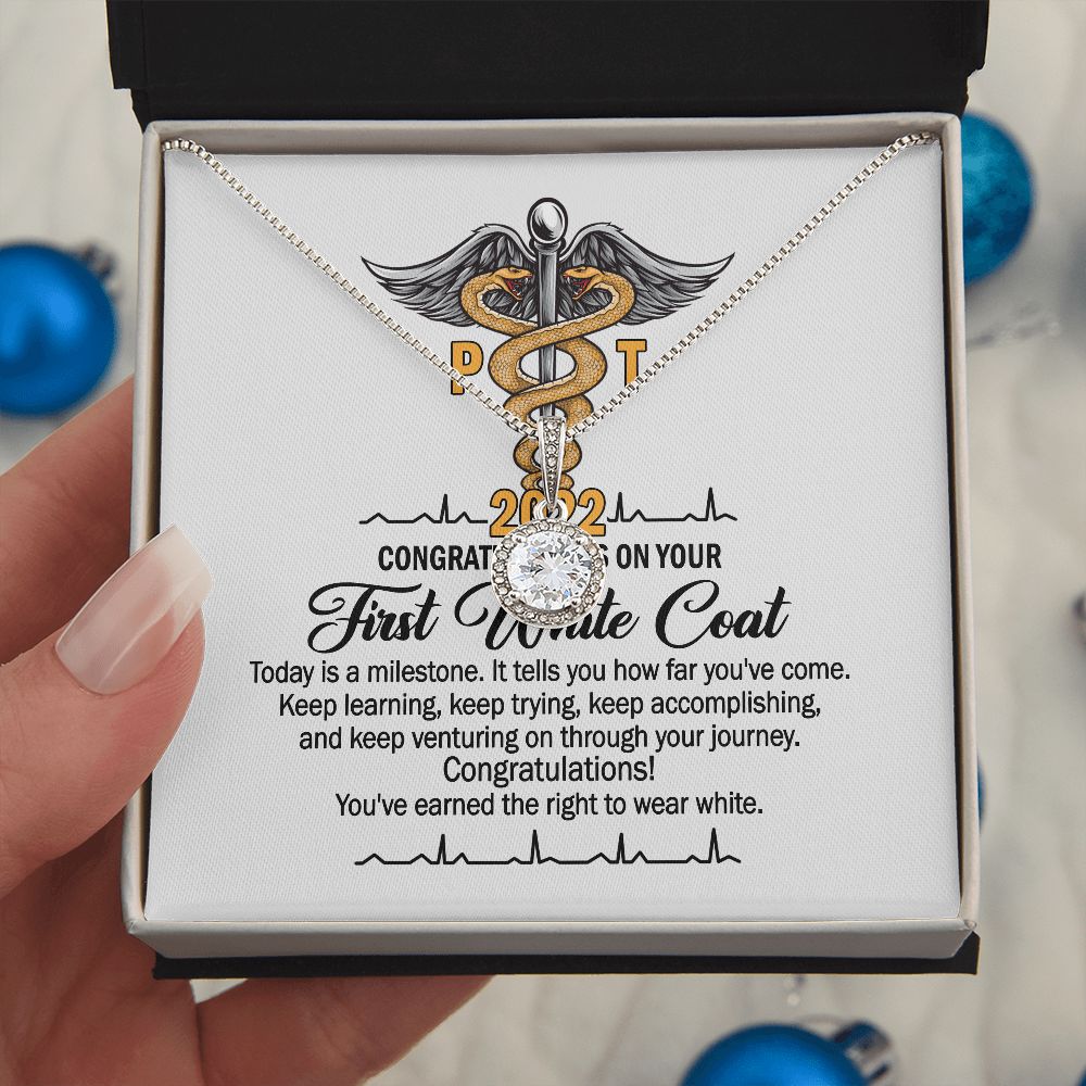 First White Coat Ceremony Physical Therapy School Student PT 2022 Eternal Hope Necklace Gifts