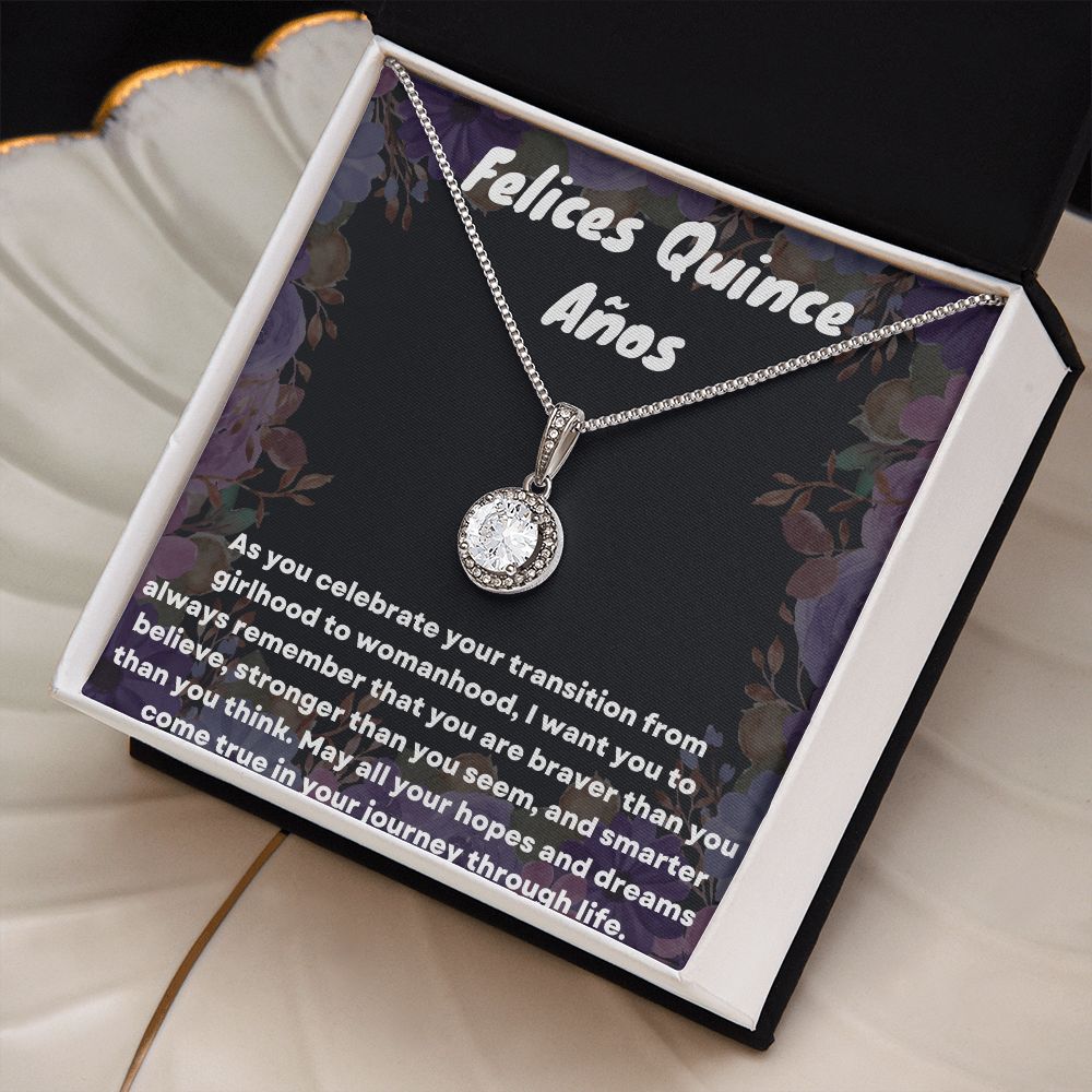 "Our Quinceañera Gifts Necklace is the Ideal Keepsake for Her Special Day"
