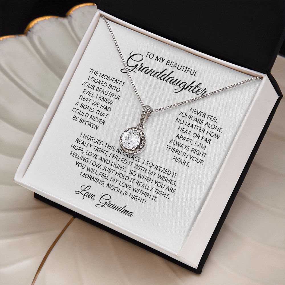 To Our Granddaughter Necklace, Granddaughter Necklace From Grandparents, Granddaughter Gifts From Grandma And Grandpa, Graduation Gift, Necklace For Granddaughter, Granddaughter Message Card JWSHINEE B0BN1X1TGJ