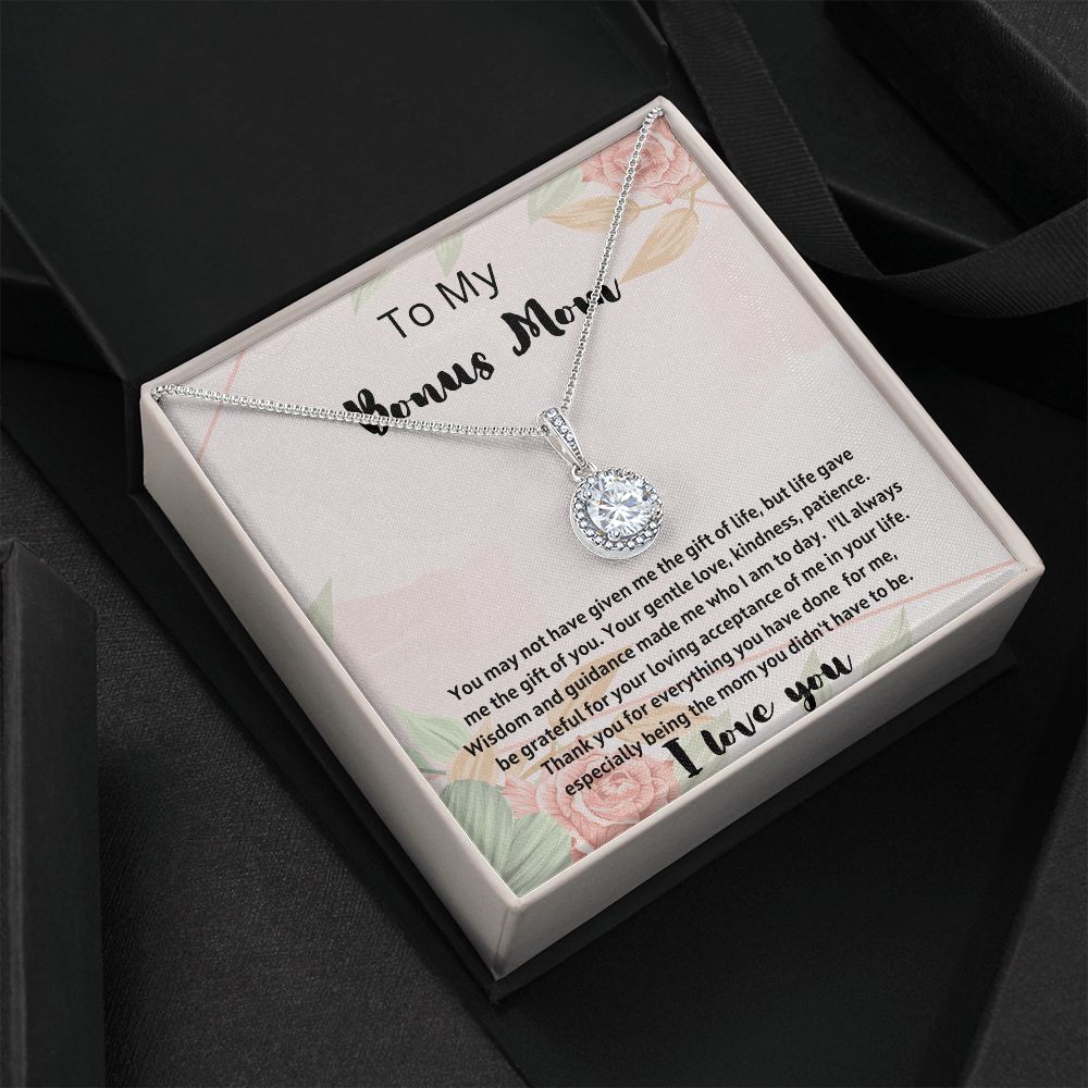 Charming Bonus Mom Necklace - Make Your Step-Mom Feel Extra Special with This Delightful Jewelry"