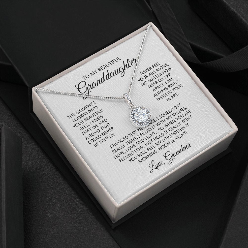 To Our Granddaughter Necklace, Granddaughter Necklace From Grandparents, Granddaughter Gifts From Grandma And Grandpa, Graduation Gift, Necklace For Granddaughter, Granddaughter Message Card JWSHINEE B0BN1X1TGJ