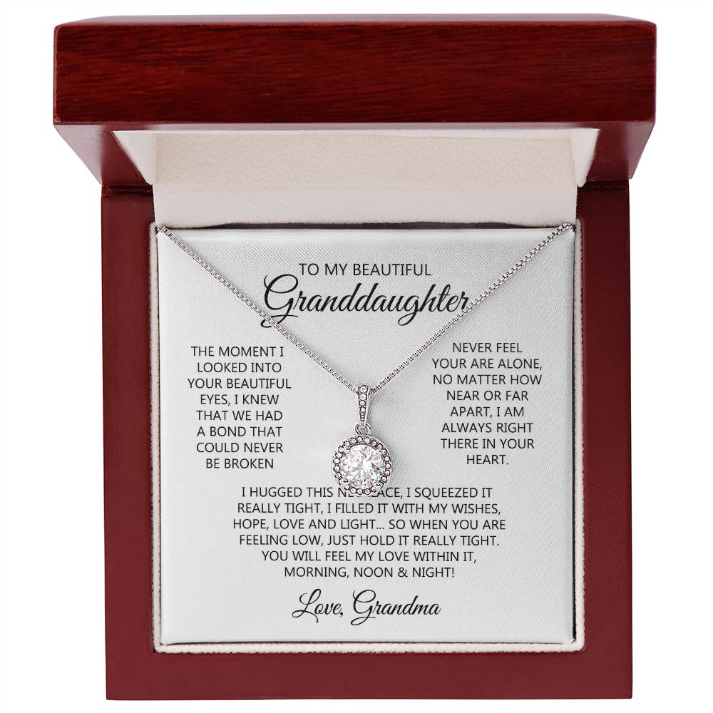 To Our Granddaughter Necklace, Granddaughter Necklace From Grandparents, Granddaughter Gifts From Grandma And Grandpa, Graduation Gift, Necklace For Granddaughter, Granddaughter Message Card JWSHINEE B0BN1X1TGJ