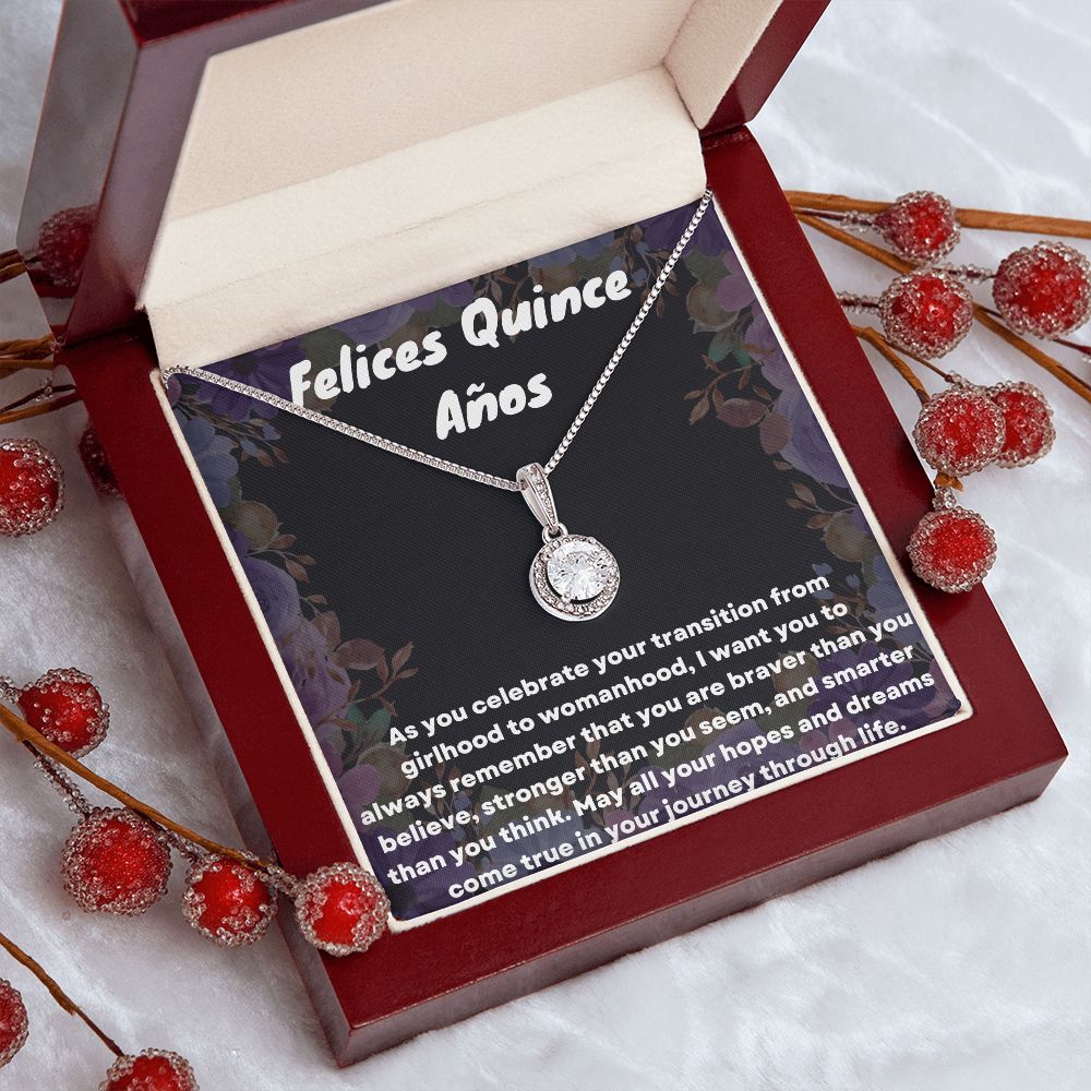 "Our Quinceañera Gifts Necklace is the Ideal Keepsake for Her Special Day"
