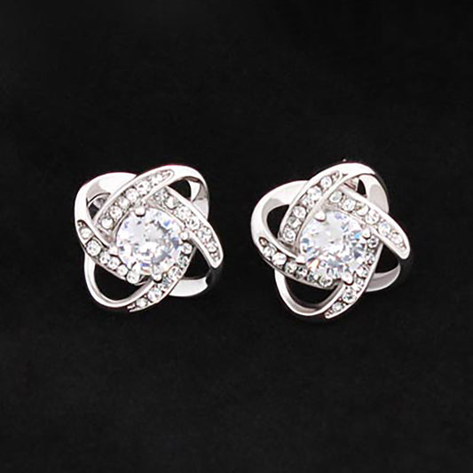 Love Knot Stud Earrings - JWshinee