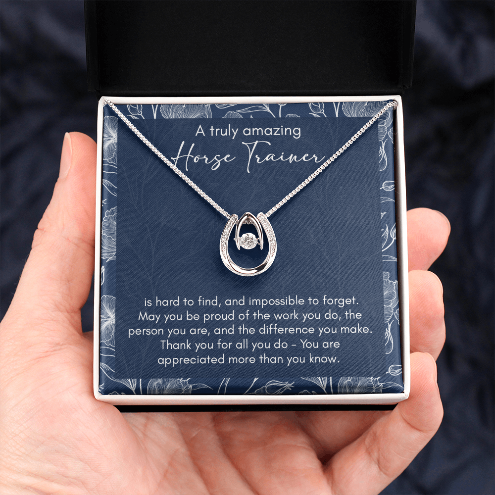 A Truly Amazing Horse Trainer, Necklace Gift For Horse Lovers B0B5Y89SPC