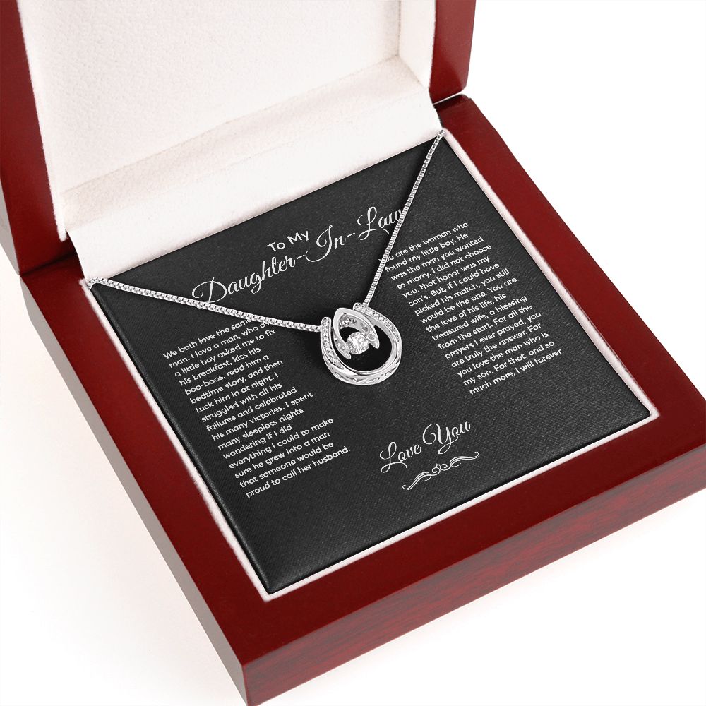 To My Daughter In Law Wedding Day Necklace From Mother In Law Bridal Shower Present Bride Jewelery Gift Bonus Mom Luxury With Sentimental Message Card