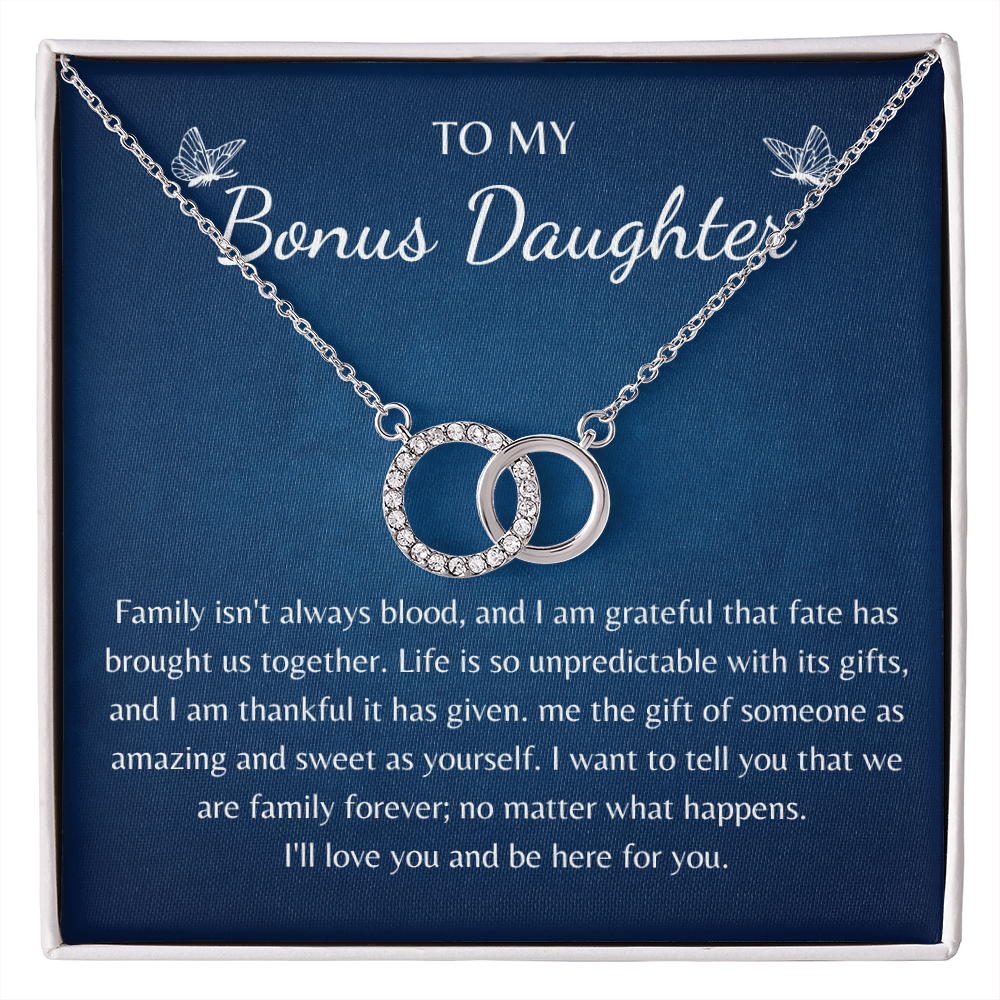 Gift for Bonus Daughter Love Knot Pair Perfect
