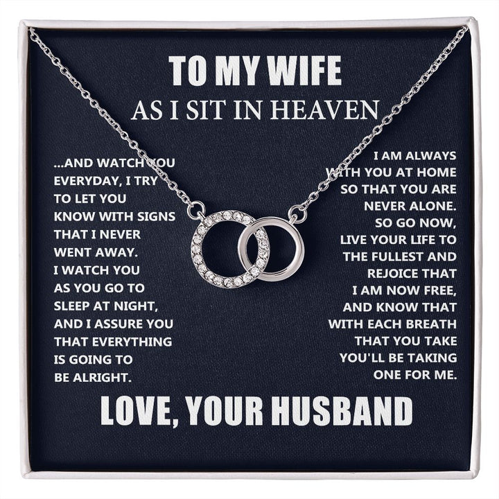 Memorial necklace for loss of discount husband