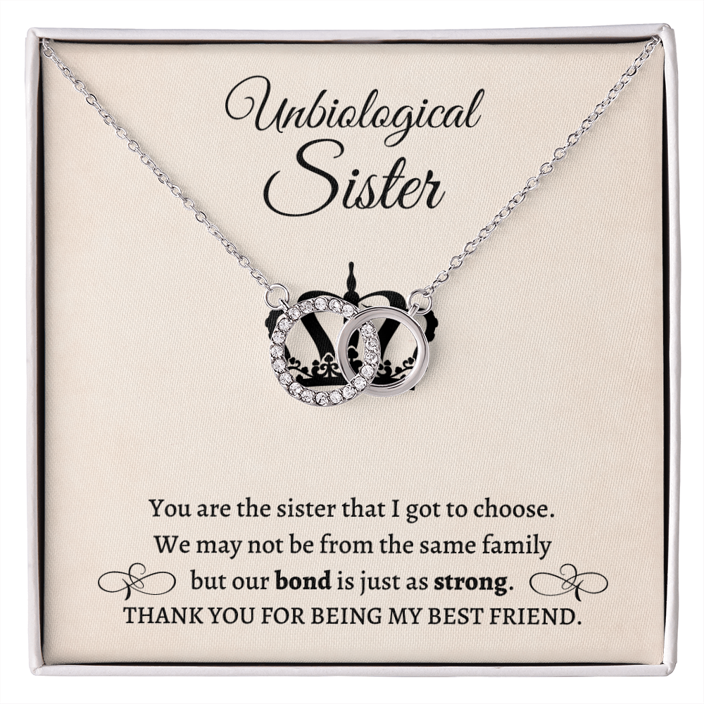 Gift for Friends, Bestie, Soul Sister Matching Necklace Unbiological Sister Interlocking Necklace Jewelry Birthday Distance