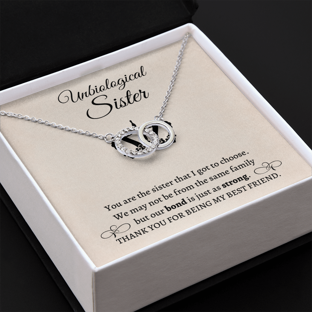 Gift for Friends, Bestie, Soul Sister Matching Necklace Unbiological Sister Interlocking Necklace Jewelry Birthday Distance
