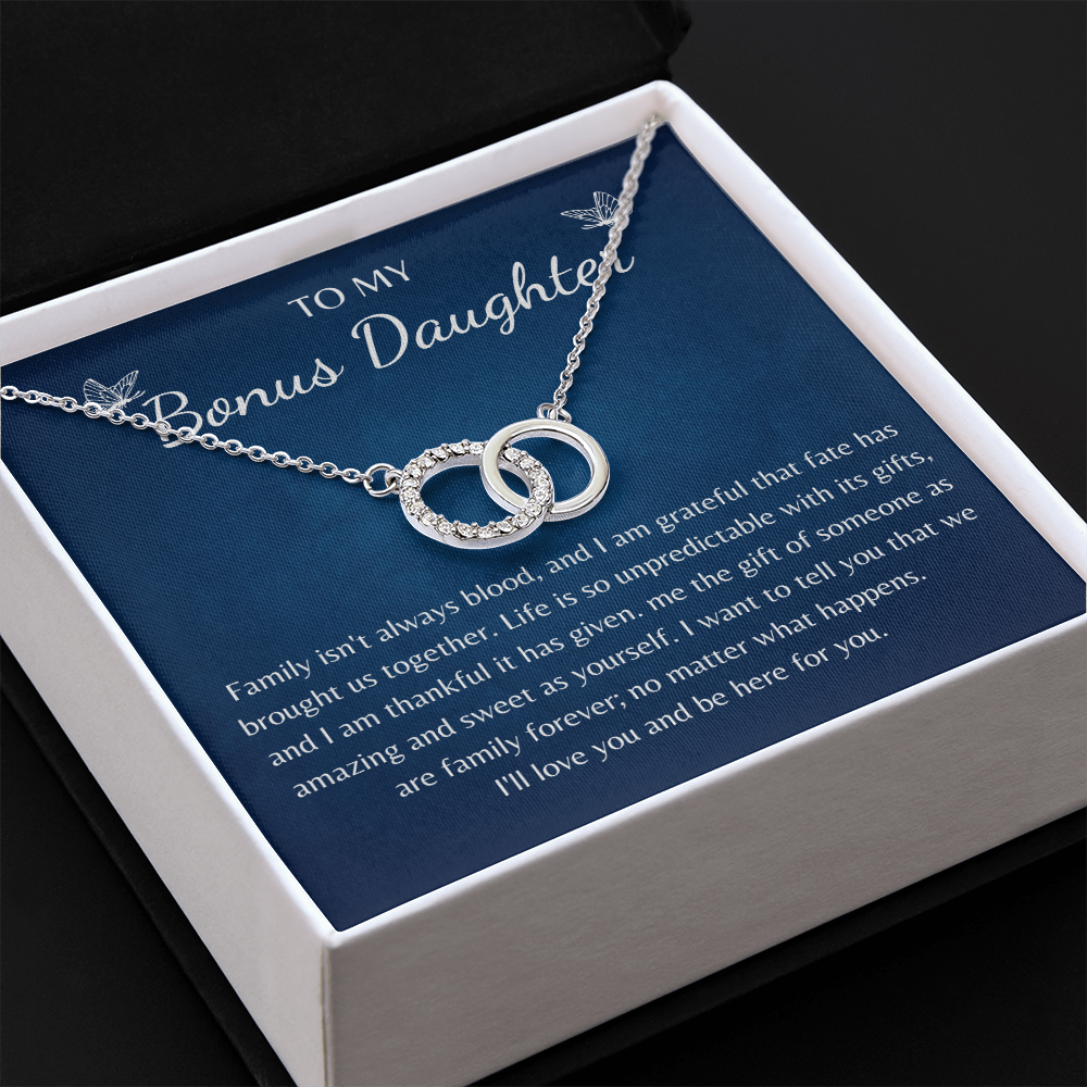 Gift for Bonus Daughter Love Knot Pair Perfect