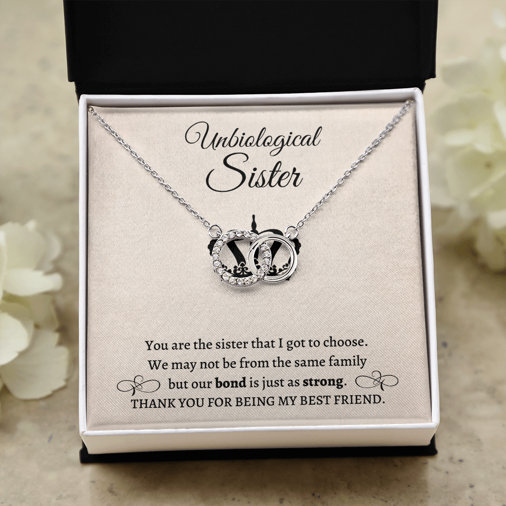 Gift for Friends, Bestie, Soul Sister Matching Necklace Unbiological Sister Interlocking Necklace Jewelry Birthday Distance