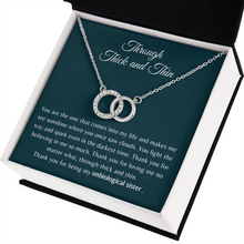 Load image into Gallery viewer, Gift for Bestie/Friend/Soul Sister Necklace Circle Interlocking Pair Perfect Stainless Steel Message - JWshinee

