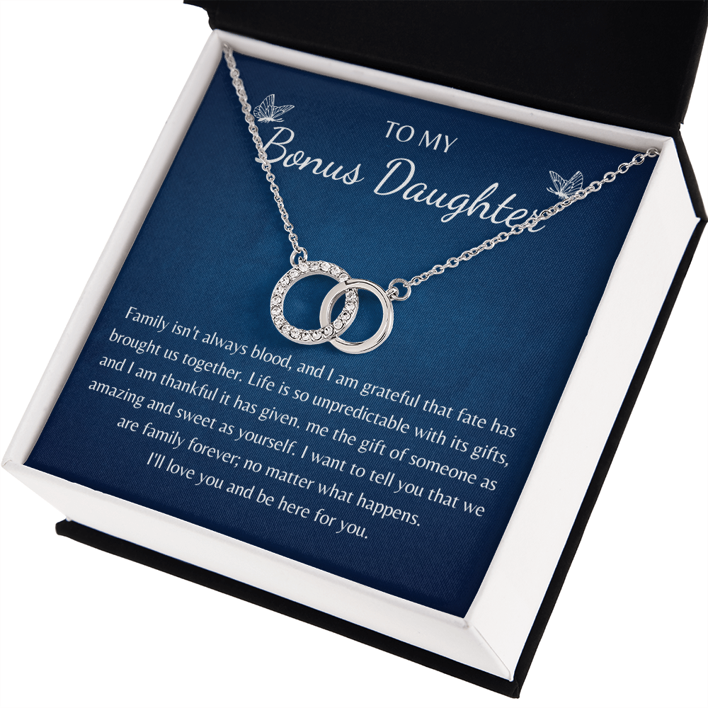 Gift for Bonus Daughter Love Knot Pair Perfect