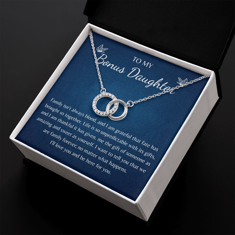 Gift for Bonus Daughter Love Knot Pair Perfect