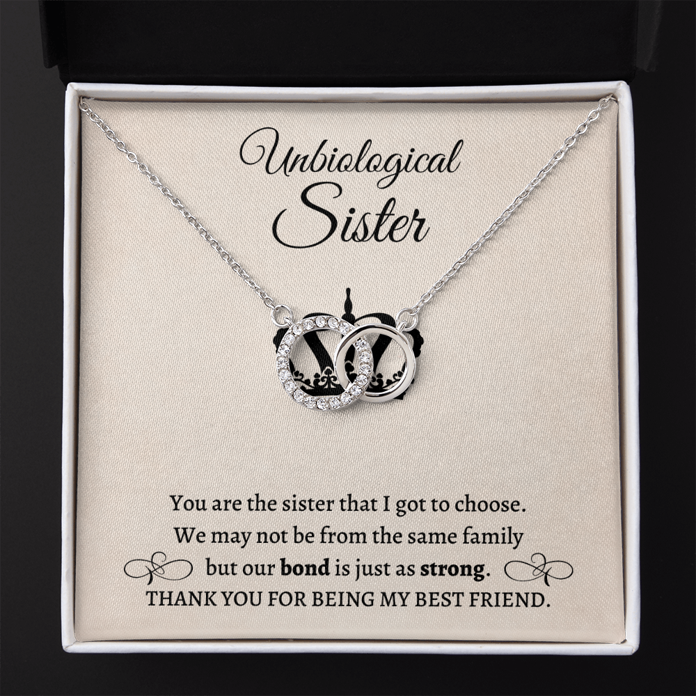 Gift for Friends, Bestie, Soul Sister Matching Necklace Unbiological Sister Interlocking Necklace Jewelry Birthday Distance