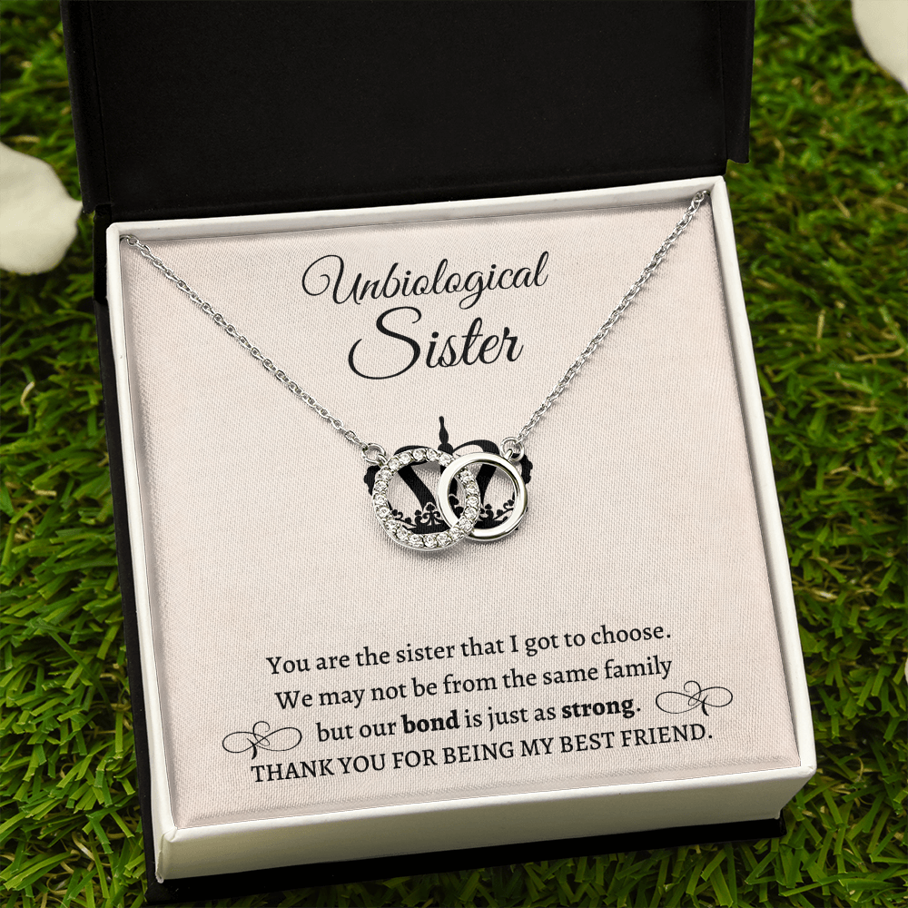 Gift for Friends, Bestie, Soul Sister Matching Necklace Unbiological Sister Interlocking Necklace Jewelry Birthday Distance