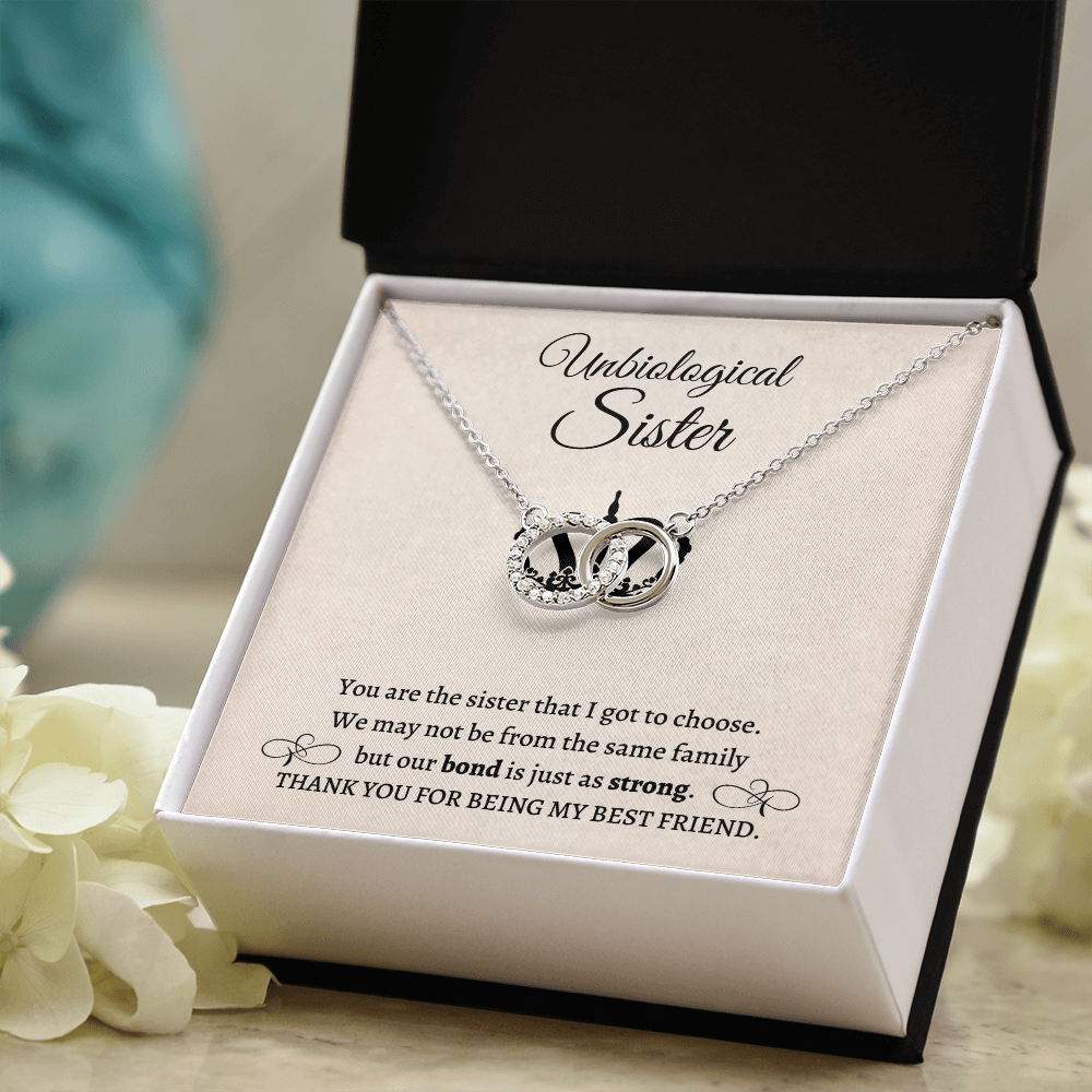 Gift for Friends, Bestie, Soul Sister Matching Necklace Unbiological Sister Interlocking Necklace Jewelry Birthday Distance