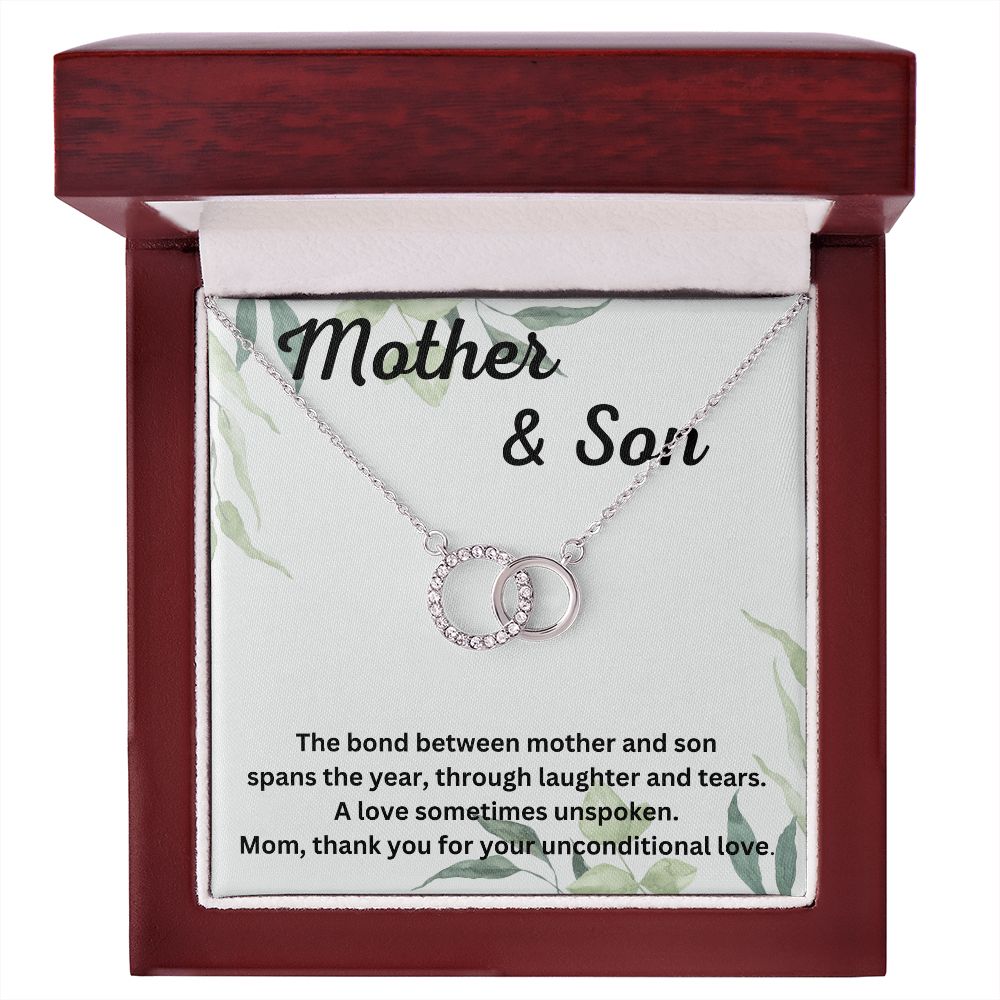 Thoughtful Necklace Gifts for Mom from Son – Unique Pendant with Personalized Message Card