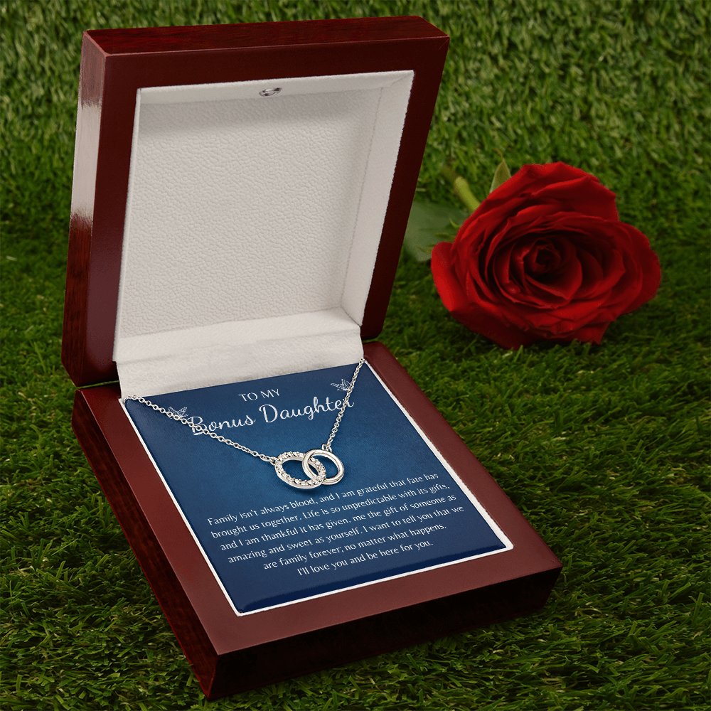 Gift for Bonus Daughter Love Knot Pair Perfect