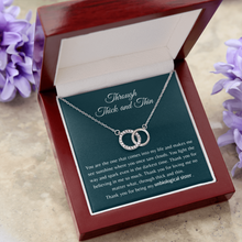 Load image into Gallery viewer, Gift for Bestie/Friend/Soul Sister Necklace Circle Interlocking Pair Perfect Stainless Steel Message - JWshinee
