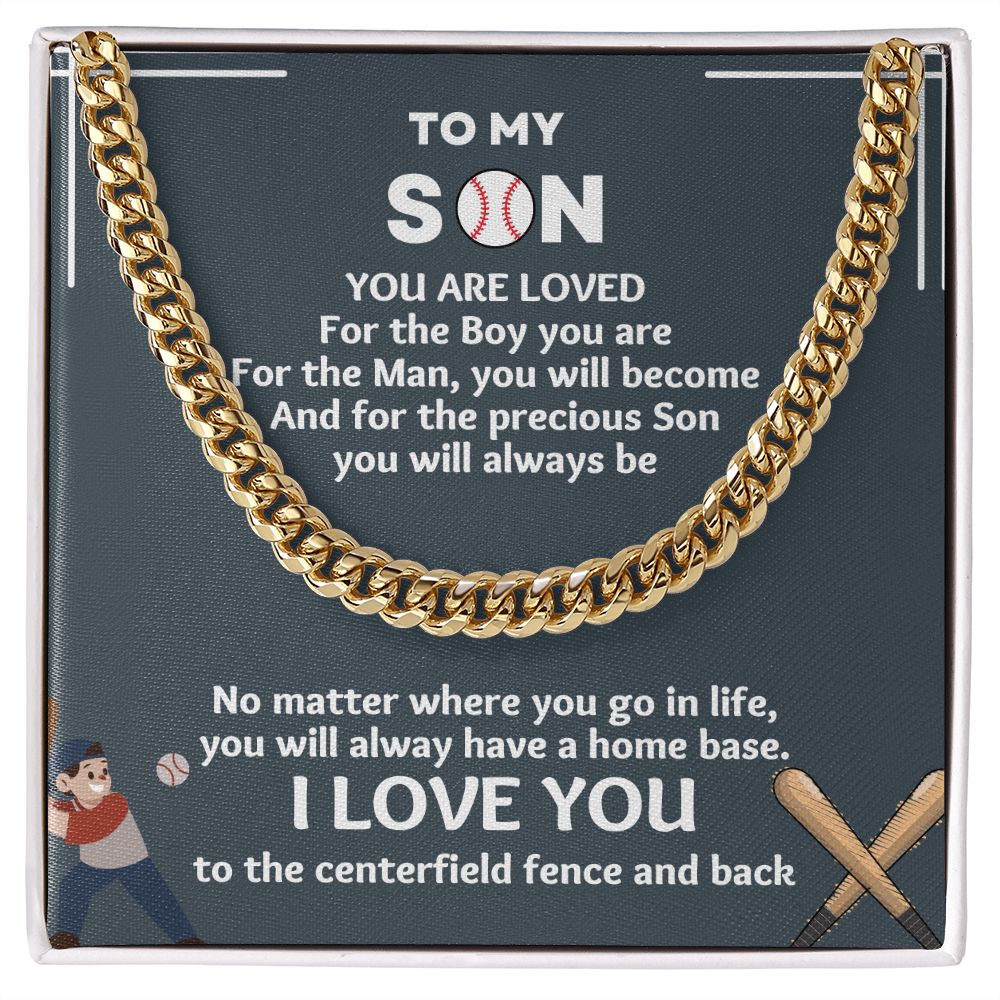 "Looking for a standout gift for the baseball-loving boy in your life? Our baseball gifts for boys necklace is a winner"