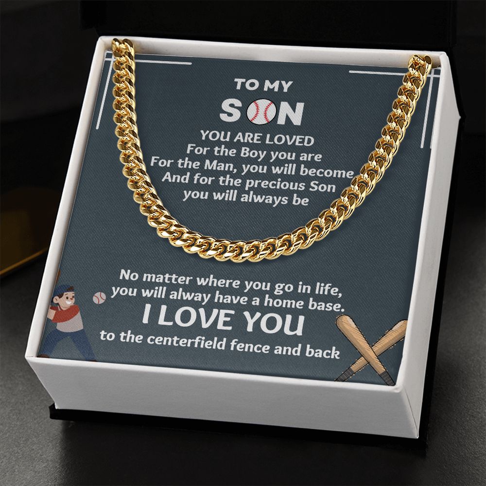 "Looking for a standout gift for the baseball-loving boy in your life? Our baseball gifts for boys necklace is a winner"