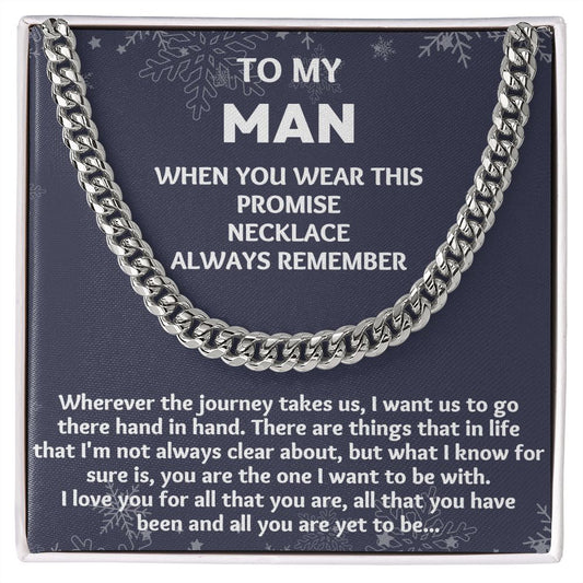 "Unique Anniversary Gifts for Him: Personalized Necklace for Your 1 Year Boyfriend"