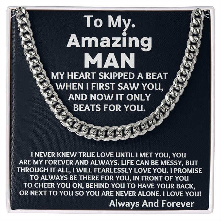 Anniversary necklace for him sale