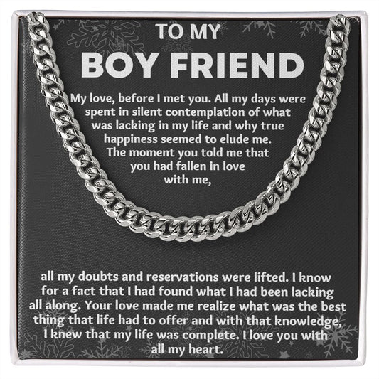 "Make Every Moment Special with Gifts for Him Boyfriend Necklace", Thoughtful and Unique Presents for Him.