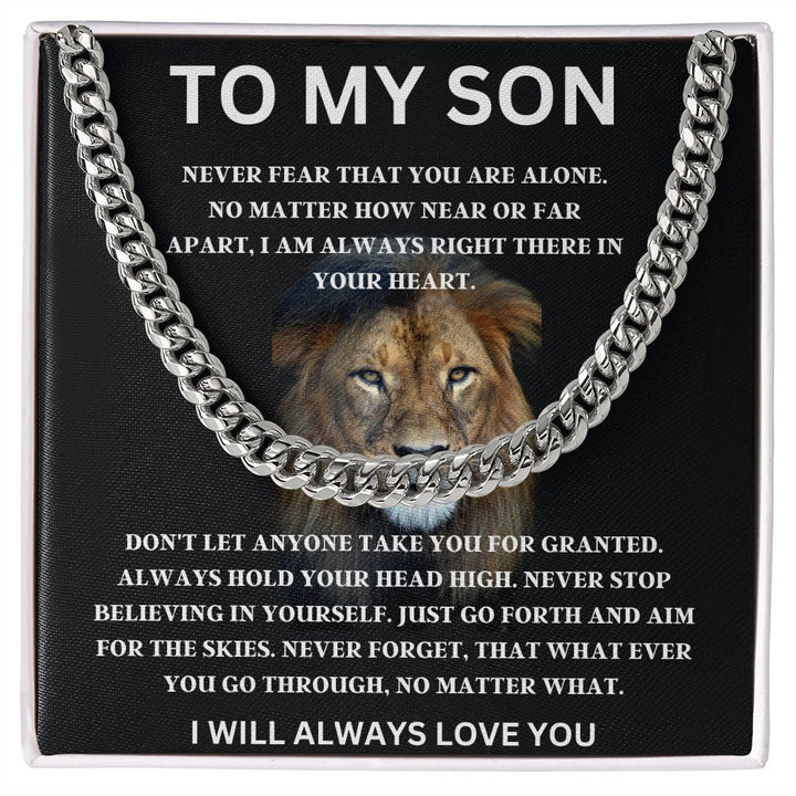 A Sentimental Gift for Your Amazing Son To My Son Necklace from