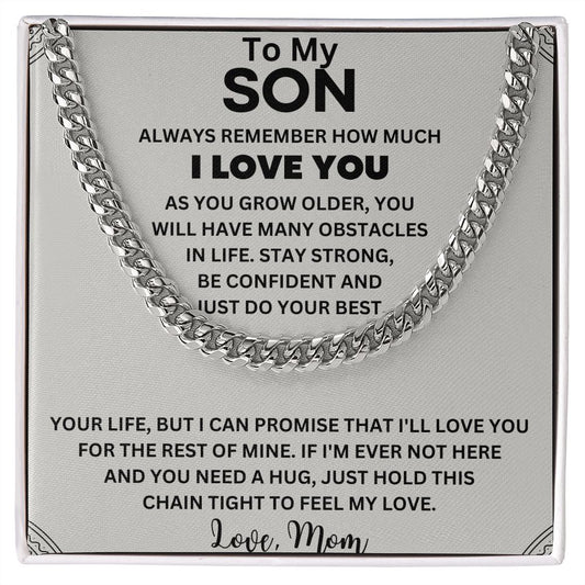 A Sentimental Gift for Your Amazing Son - To My Son Necklace from Mom/Dad