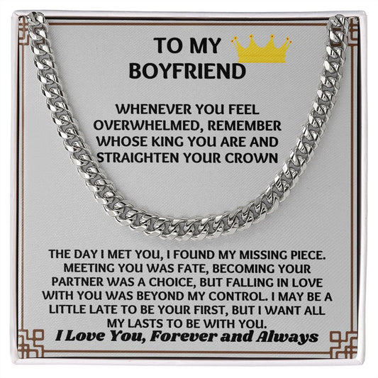 "Stylish and Trendy Necklace Gift for Him Boyfriend on His Birthday"