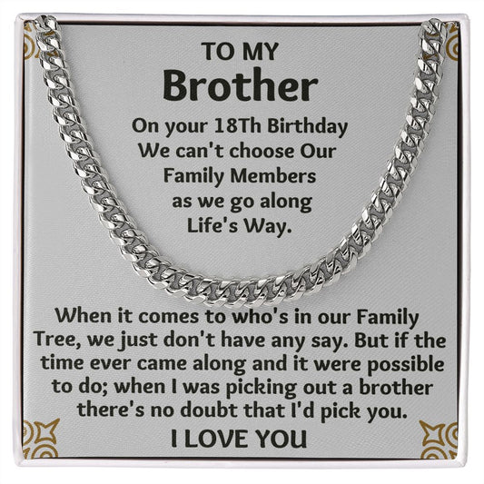 "Brother Gifts Necklace: Unique and Sentimental Gifts for Any Occasion"