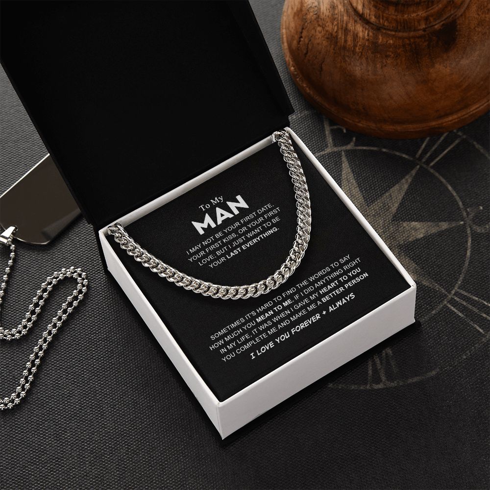 To My Man Last Everything, Valentines Day Gifts for Him ttstore-1012-02x4 B0BPPW5X4G