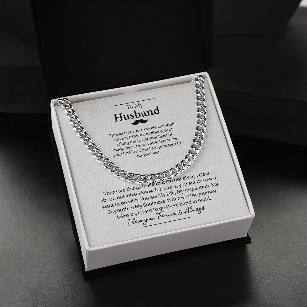 To My Husband Necklace B0BPPXKSTW