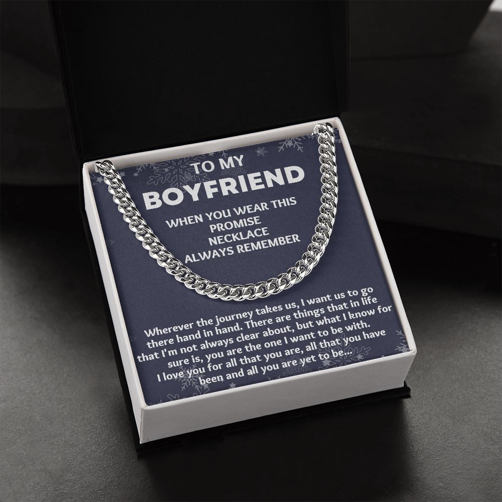 Unique Anniversary Gifts for Him: Personalized Necklace for Your 1 Year Boyfriend"