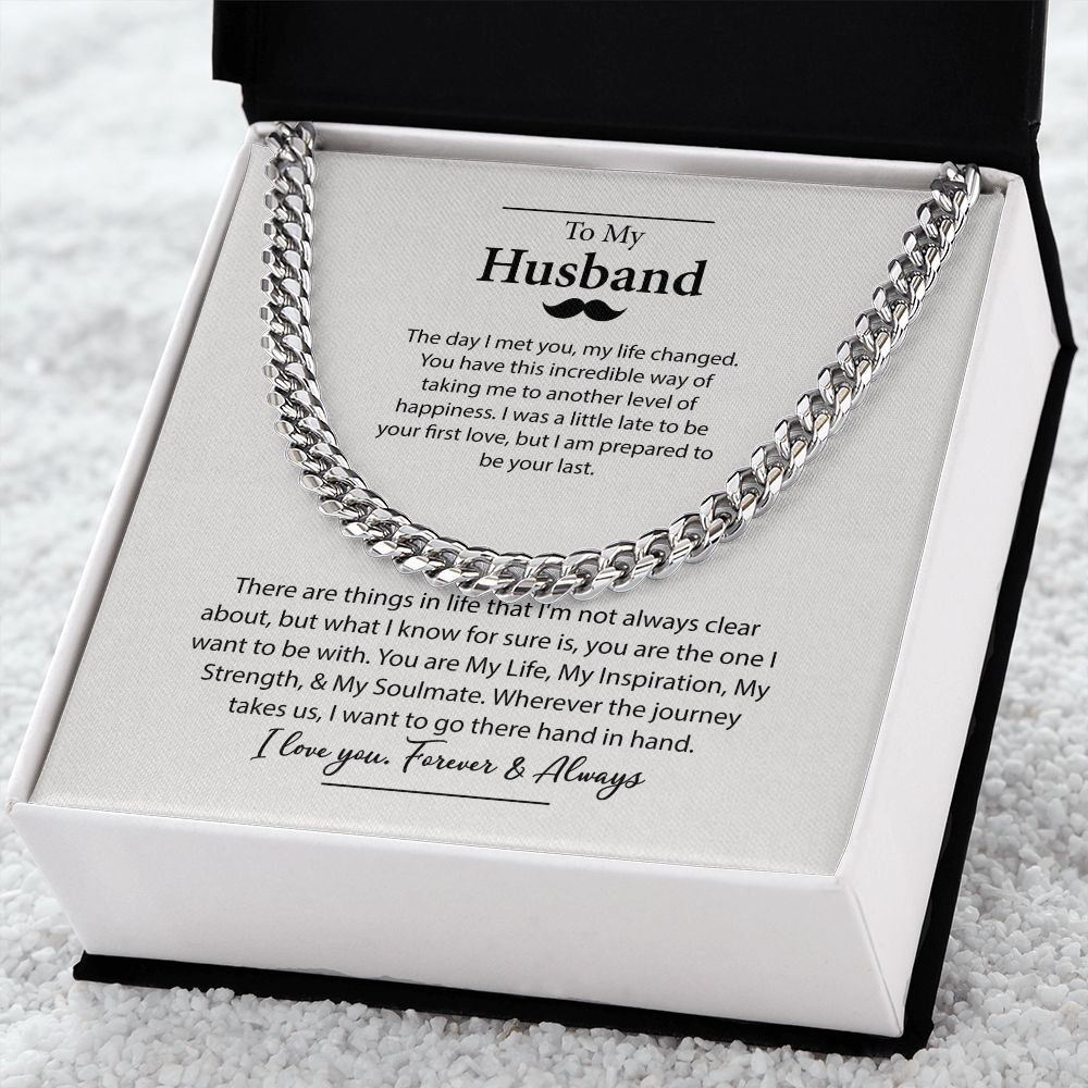To My Husband Necklace B0BPPXKSTW