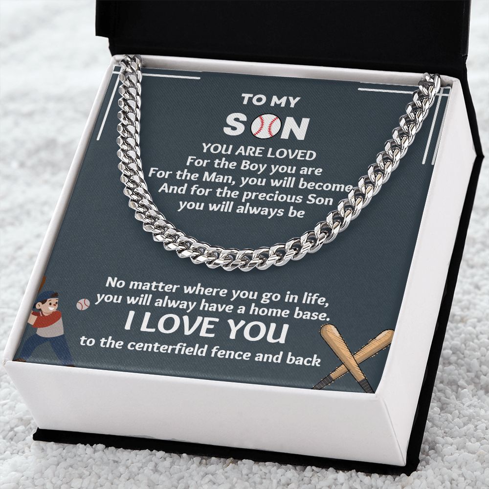 "Looking for a standout gift for the baseball-loving boy in your life? Our baseball gifts for boys necklace is a winner"