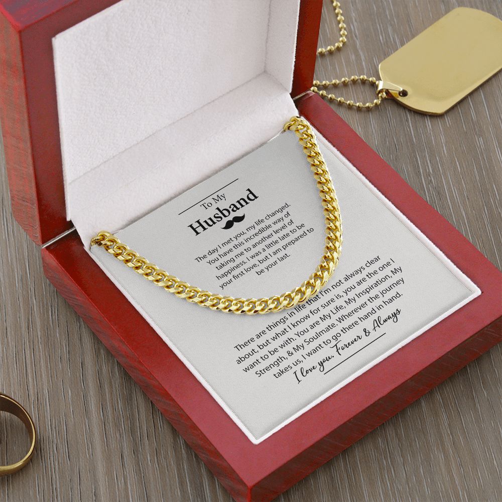 To My Husband Necklace B0BPPXKSTW