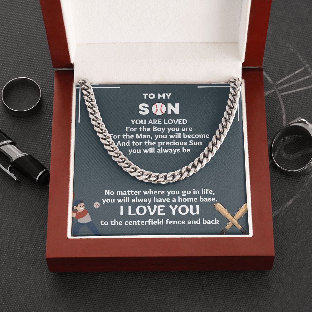 "Looking for a standout gift for the baseball-loving boy in your life? Our baseball gifts for boys necklace is a winner"