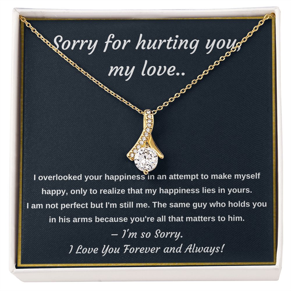 Apology Necklace -  A Meaningful Gift to Say Sorry and Ask for Forgiveness, Apology necklace, Forgiveness gift, I'm sorry necklace SNJW23-020317
