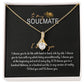 To My Beautiful Soulmate Necklace, Sterling Silver Love Heart B0BLW9V1VS